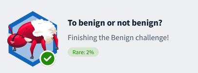 To benign or not benign
